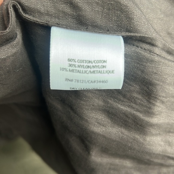 Eileen Fisher Brown Crinkle Satin Jacket 3/4 Duster Jacket women size S - Picture 8 of 13